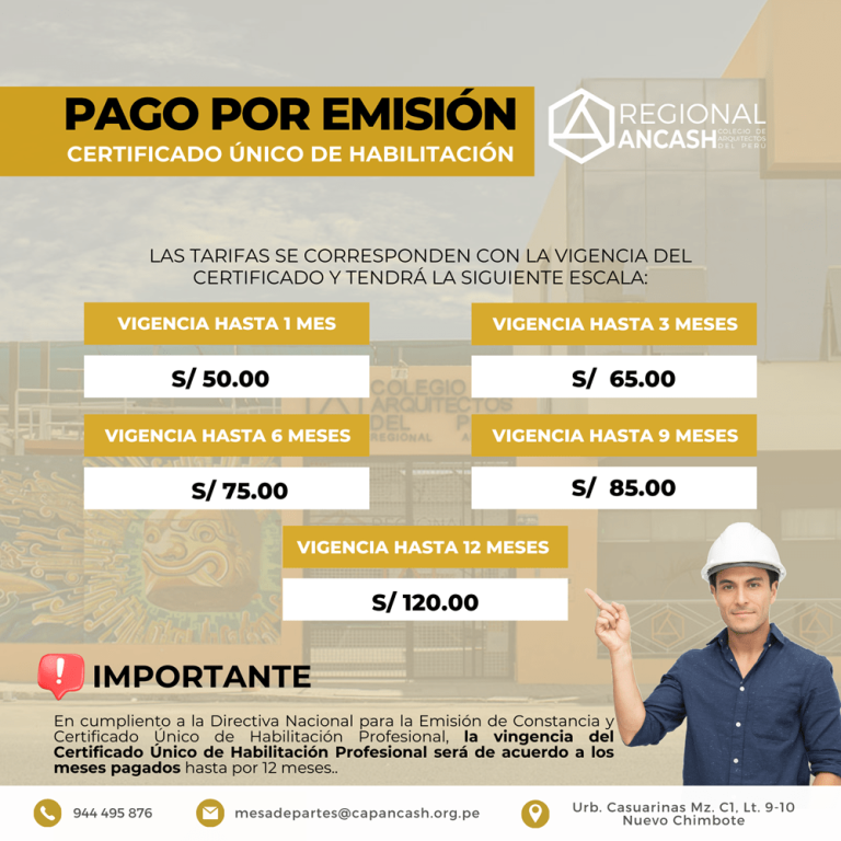 CERTIFICADO UNICO DE HABILITACION PROFESIONAL